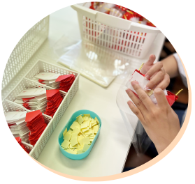 鏡餅飾りづくり